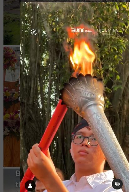 Ritual pensakralan api dharma di Candi Mendut menjelang perayaan Waisak. (FOTO: IG borobudurpark)