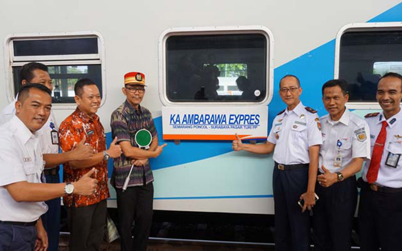 Daop 4 Semarang meningkatkan pelayanan dengan mengganti rangkaian kereta lama dengan rangkaian kereta baru. (FOTO: PPID Pemprov Jateng).