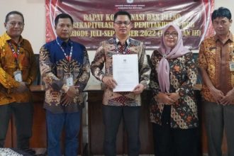 KPU Kabupaten Batang menetapkan Daftar Pemilih Berkelanjutan (DPB) periode Juli-September 2022 Triwulan III untuk Pemilu 2024. (FOTO: Pemkab Batang).