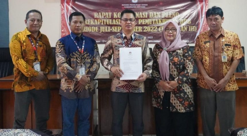 KPU Kabupaten Batang menetapkan Daftar Pemilih Berkelanjutan (DPB) periode Juli-September 2022 Triwulan III untuk Pemilu 2024. (FOTO: Pemkab Batang).