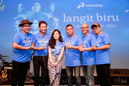 Grup band musik Padi Reborn menggandeng solois asal Semarang Fanny Soegi meluncurkan single terbaru Langit Biru, Jumat, 31 Mei 2024. (FOTO: Padi Reborn).