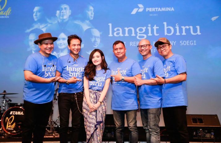Grup band musik Padi Reborn menggandeng solois asal Semarang Fanny Soegi meluncurkan single terbaru Langit Biru, Jumat, 31 Mei 2024. (FOTO: Padi Reborn).