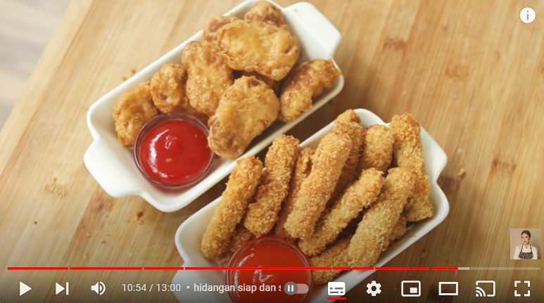 Cara membuat Chicken Nugget ala McDonald's dari Chef Devina Hermawan. (FOTO: Tangkapan layar Youtube Devina Hermawan/Yenny Hardiyanti).