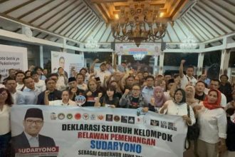 Sebanyak 34 kelompok relawan meminta Prabowo merekomendasikan Sudaryono untuk maju di Pilgub Jateng 2024. (FOTO; Dok Pribadi).
