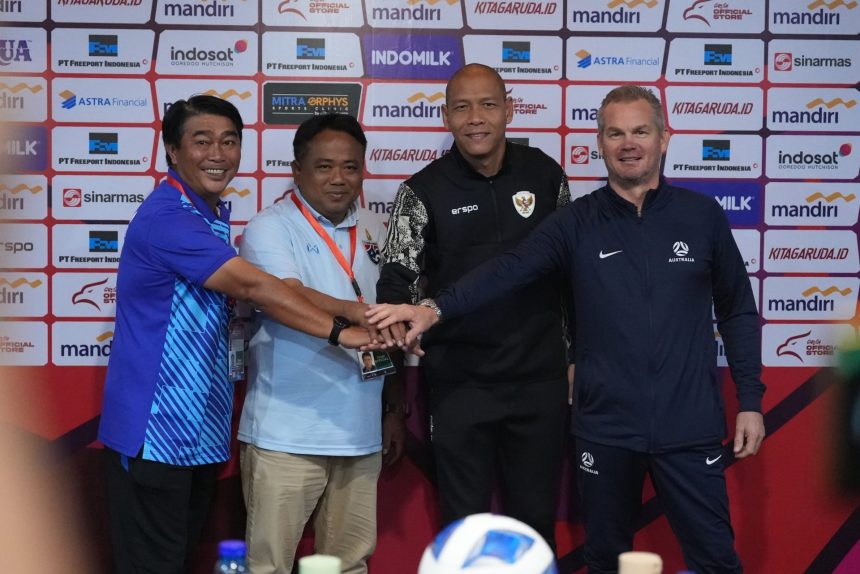 Timnas Indonesia akan berhadapan dengan Timnas Australia malam ini di Stadion Manahan,Solo, di ajang PIala AFF U-16. (FOTO: PSSI).