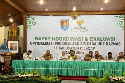 Evaluasi UPZ Baznas Kabupaten Cilacap Tahun 2024 yang digelar di Pendopo Wijayakusuma Cakti pada Senin, 29 Juli 2024. (FOTO: BPJS Ketenagakerjaan)