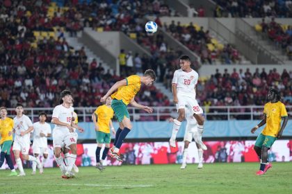 Timnas Indonesia versus Timnas Australia di Piala AFF U-16 di Stadion Manahan, Solo, Jawa Tengah, Senin (1/7). (FOTO; PSSI)