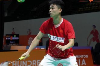 Pebulu tangkis tunggal putra China Zhang Zhi Jie meninggal dunia setelah pingsan di lapangan saat pertandingan BNI Badminton Asia Junior Championships 2024. (FOTO: Badminton Asia).
