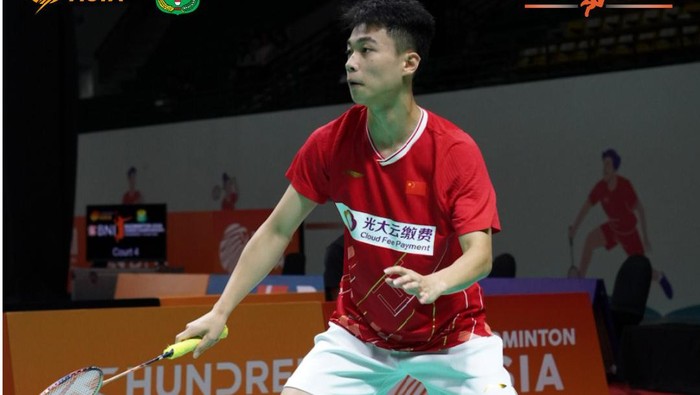 Pebulu tangkis tunggal putra China Zhang Zhi Jie meninggal dunia setelah pingsan di lapangan saat pertandingan BNI Badminton Asia Junior Championships 2024. (FOTO: Badminton Asia).