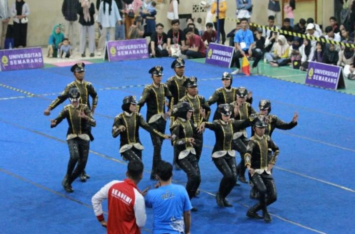 Unit Kegiatan Mahasiswa (UKM) Paskibra Universitas Semarang (USM) sukses menggelar Lomba Gerakan Aksi Paskibra (GAP) VIII 2024 pada 28 Juli 2024. (FOTO: Dok. USM)